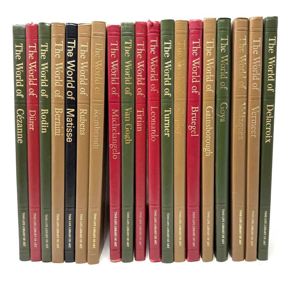 19 Vol Time-Life Library of Art Book Set Van Gogh Michelangelo Da Vinci Vintage